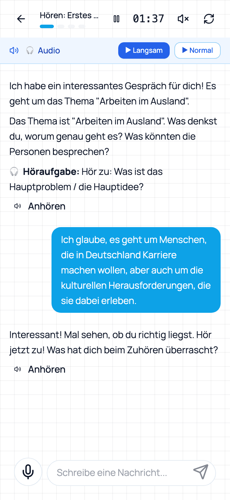 mitDeutsch hoeren screen