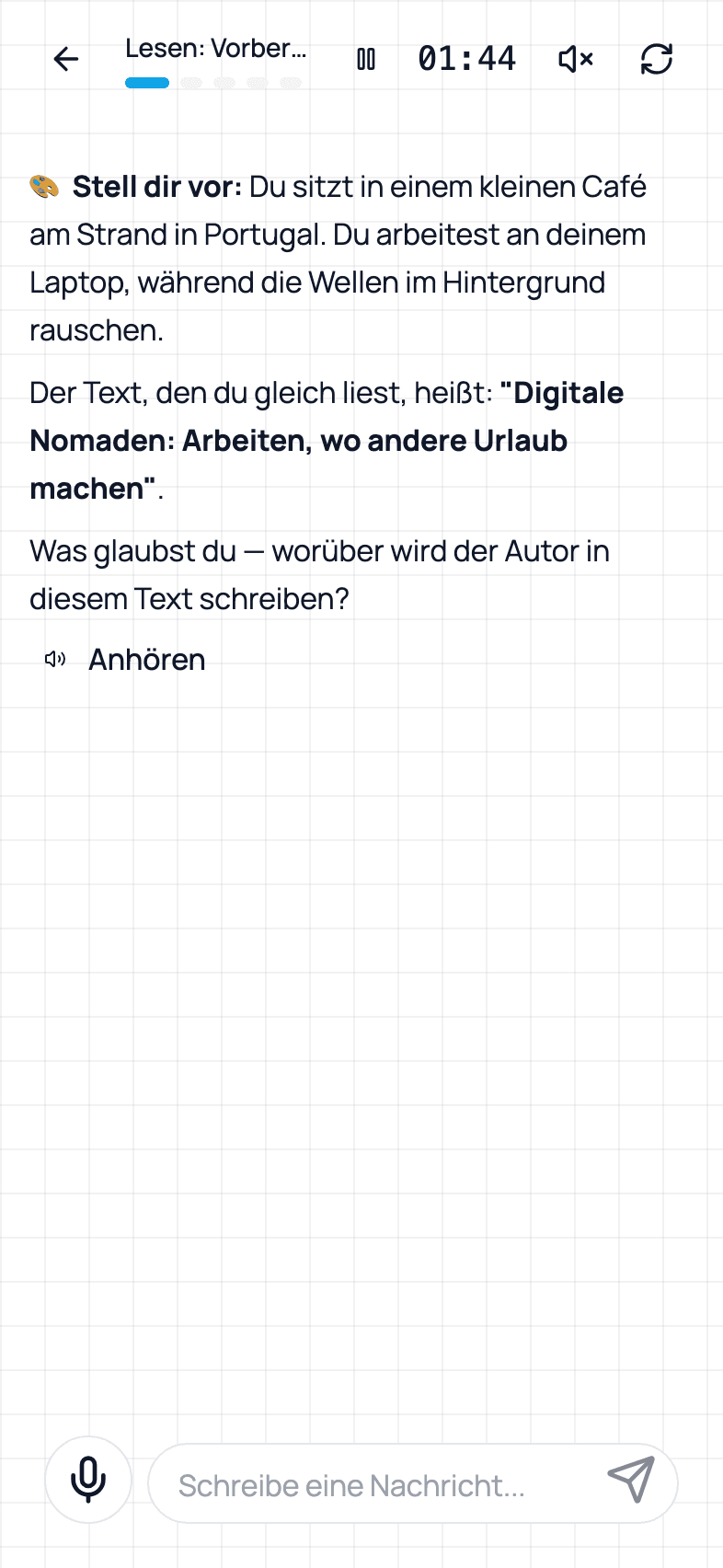 mitDeutsch lesen screen
