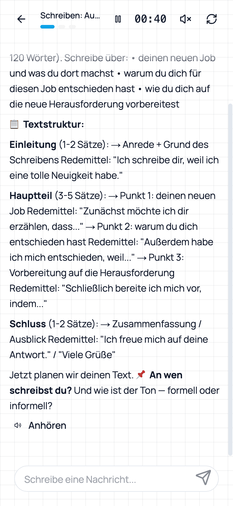 mitDeutsch schreiben screen