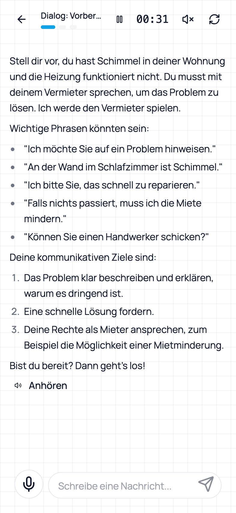 mitDeutsch sprechen screen